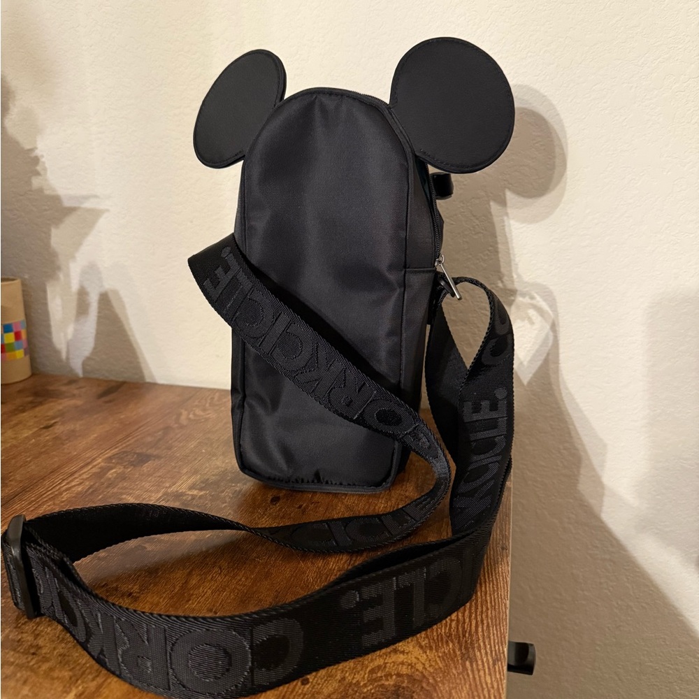 Corkcicle Black Crossbody Mickey Ears black sling bag